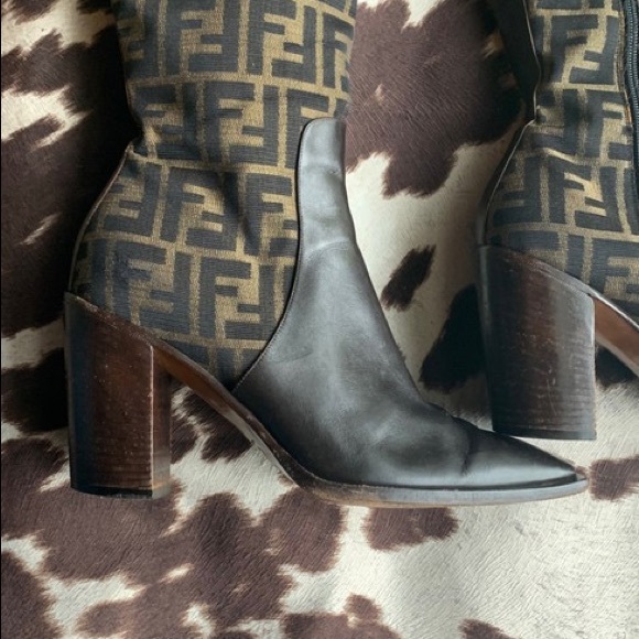 Fendi Zucca Vintage Boots - Picture 3 of 17